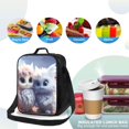 thumbnail image 4 of Lsque Cute Animal Couple Lunch Bag Lunch Box for Women Men Reusable Insulated Lunch Tote Bag,Leakproof Thermal Cooler Sack Food Handbags Case High Capacity, 4 of 9