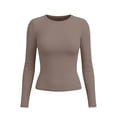 thumbnail image 7 of Stamzod Long Sleeve Shirts for Women Slim Fit Crewneck Basic Tee Stretchy Casual Layering Undershirts, 7 of 7