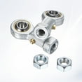 thumbnail image 4 of Uxcell 4-Pack PHSB4 Rod End Bearing, 1/4 Inch Bore 1/4-28 Right Thread Female Thread Steel Joint Rod Ends W Jam Nuts, 4 of 7