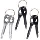 thumbnail image 1 of Ficarrico Gihenaho - Juego de 3 destornilladores con llavero, miniherramienta de bolsillo multifuncional, 4 en 1, de cabeza plana y de cruz (negro, plateado), 1 of 5
