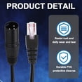 thumbnail image 3 of 3 Pin XLR Male to RJ45 Male Adapter Cable, 1pcs 1.6ft XLR Microphone Cable, 3 of 6