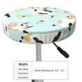 thumbnail image 4 of Haiem Cute Cows Cushion Round Bar Chair Seat Cover Bar Chair Cushion Covers Elastic Washable Bar Chair Cover,Protects from Scratches and Stains-13 inch, 4 of 7