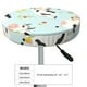 thumbnail image 4 of Balery Cute Cows Fundas de asiento para taburete de bar redondo de tela de terciopelo ajustables que protegen de arañazos y manchas para sillas de 14 a 17 pulgadas.-12 inch, 4 of 7