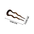 thumbnail image 3 of Holiday Gift Finder Naittoop U-shaped Wavy Hairpin, 3 of 5