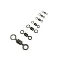 thumbnail image 2 of Decodeary 100 Pieces Fishing Swivels Flexible Stainless Steel Rolling Barrel Swivel Protection Connector Tackle Accessory Snap Component 5#, 2 of 8