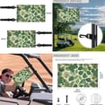 thumbnail image 5 of Jeiento Golf Cart Seat Cover 4 Set with Steering Wheel Cover and Golf Cart Flags Leaves Sweat-Absorbent Steering Wheel Wrap Cover 2 Seat Golf Cart Cushion Cover 2PCS Golf Cart Flags, 5 of 5