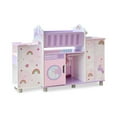 thumbnail image 2 of Teamson Kids Olivia’s Little World Wooden 6-in-1 Baby Doll Nursery with Cradle, High Chair & Sink for Pretend Play with Unicorn Theme, 2 of 17