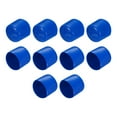 thumbnail image 1 of Unique Bargains 10pcs Embouts en Caoutchouc 38mm ID Vinyle Couvercle de Bouchon Rond Protecteur de Filetage Bleu, 1 of 4