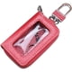 thumbnail image 1 of Funda para llave de coche, funda de cuero tipo billetera, fundas para llave de coche con cremallera, llavero, funda para llave de coche con control remoto, funda de cuero para llave (roja), 1 of 5
