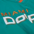 thumbnail image 3 of Men's Mitchell & Ness Aqua Miami Dolphins  Raglan Jacket, 3 of 4