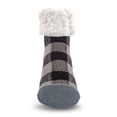 thumbnail image 6 of Pudus Classic Slipper Socks - Reg Lumberjack Grey - Fuzzy Socks for Women, Men, 6 of 7