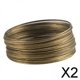 thumbnail image 1 of 2x50 bucles de alambre de joyería para hacer joyas, accesorios de artesanía para adultos, regalos, alambre de Metal DIY para collar y pulsera 2 piezas, 1 of 10