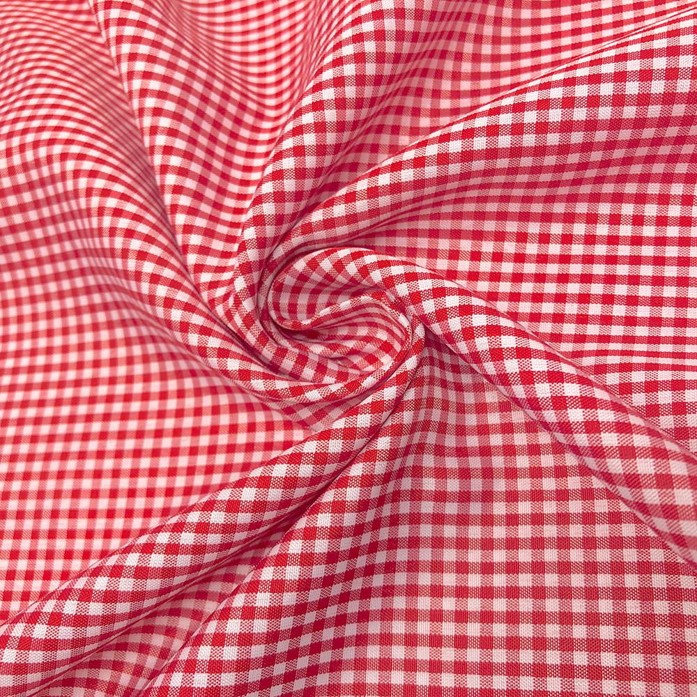 Gingham 1/12" Wide Square Fabric 60" Wide Checkered Plaid By The Yard