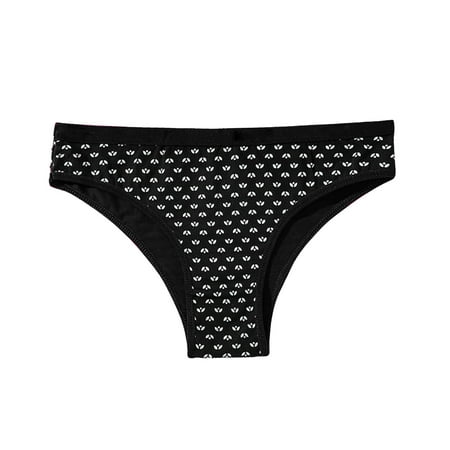 

Women s Casual Comfortable Breathable Briefs Mid Waist Printed Women s Underwear