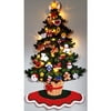 Christmas Tree Advent Calendar w/ Lights Felt Applique Kit, 31X18