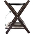 thumbnail image 5 of Smart FENDEE Luggage Rack,Folding Suitcase Stand for Guest Room,Holds up to 150lb,Brown, 5 of 6