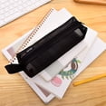 thumbnail image 6 of JeashCHAT Grid Mesh Pencil Case with Zipper Clear Small Pencil Pouch Transparent Stationary Bag for Pens, Pencils, Markers (Black), 6 of 6