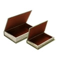 thumbnail image 4 of Creative Co-Op MDF & Canvas Book Storage Boxes, Set of 2 "All The Little Things", 4 of 5