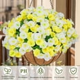 thumbnail image 5 of 2 Sets of Simulated Morning Glory Hanging Baskets, Durable and Uv Resistant Outdoor Hanging Baskets for Spring and Summer Decoration, 5 of 7