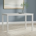 thumbnail image 2 of 5-PC - 48" Wood Dining Table in White + White/Natural Double X-Back Dining Chairs Dining Set, 2 of 10