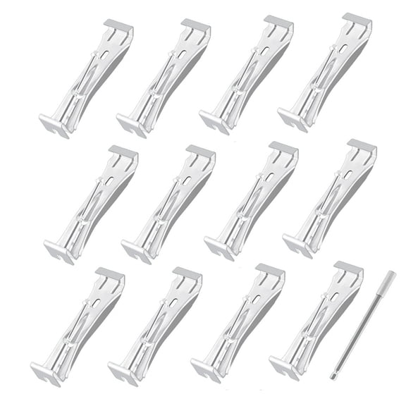 Gutter Hangers 5 Inch,Gutter Clips Hidden Gutter Hangers with A Rust Screw with 6 Inch Drill Bit
