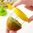 thumbnail image 1 of Mini Fruit Kiwi Peeler Slicer Kitchen Gadget Yellow, 1 of 2