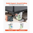 thumbnail image 3 of VEVOR Heavy Duty Platform Truck, 2000 lbs Capacity, Industrial Steel Flatbed Cart with Swivel Wheels and Handle, Platform Hand Push Truck Dolly, Easy Storage, for Luggage Moving, 48 x 24 x 32.1 in, 3 of 9