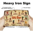 thumbnail image 3 of Tiki Bar Tin Sign Summer Cocktail Metal Tin Signs Vintage Iron Signs Funny Wall Art Poster Metal Plaque for Bar Restaurant Kitchen Summer Party Decoration DIY, 3 of 9