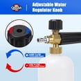 thumbnail image 3 of Foam Cannon & Gun Kit with Dual Connector Accessory | Includes 5 Nozzle Tips, 3/8" Quick Swivel Connector, and M22-14/15mm Fittings for Pressure Washer Car Wash, 3 of 9
