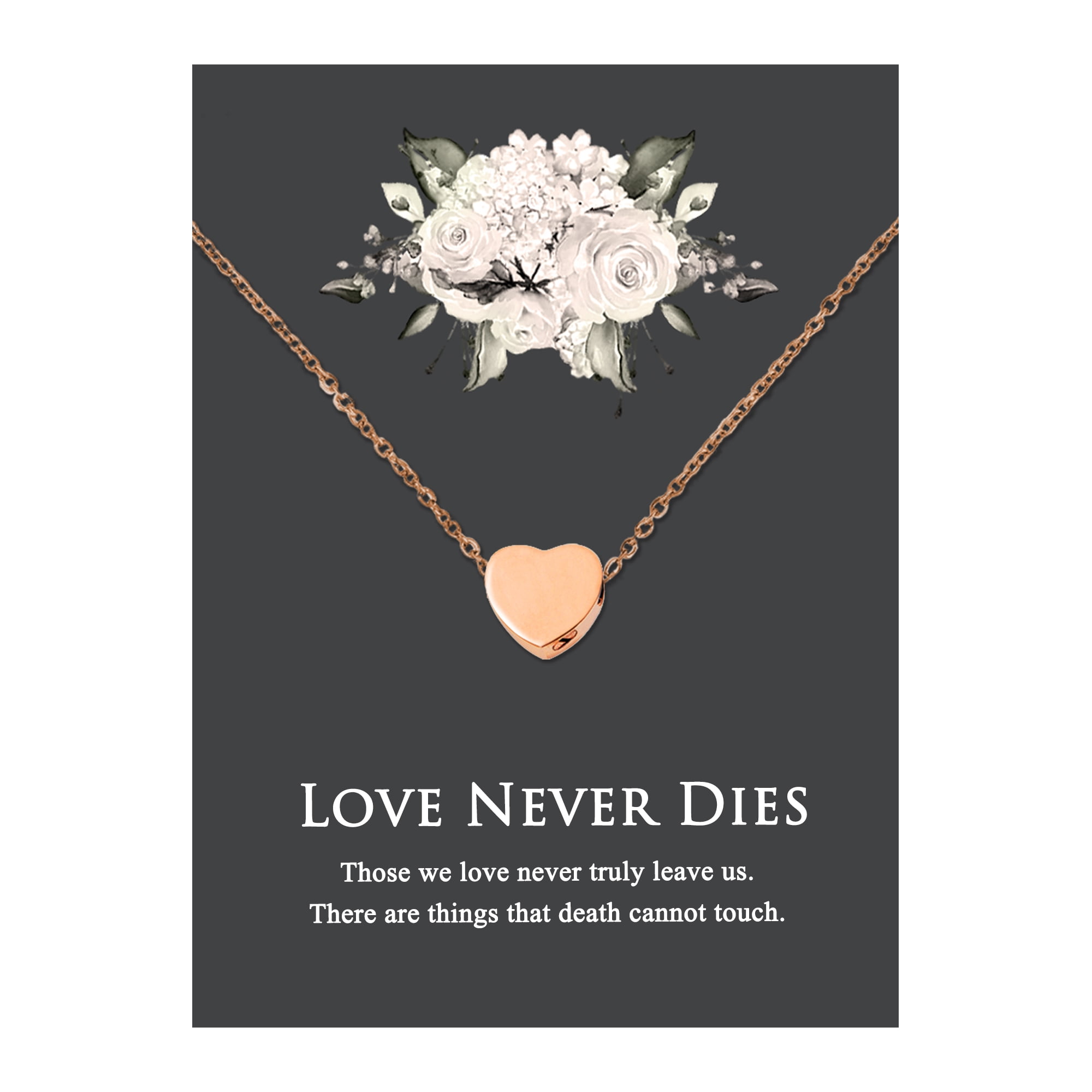 Rose Gold Necklace Ashes