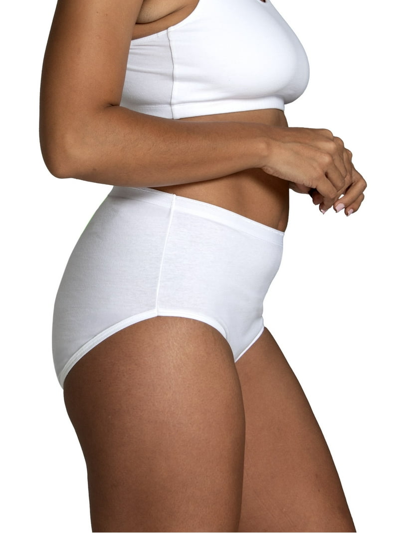 Fruit of the Loom Women's Cotton Brief Underwear 10-Pack Soft