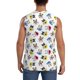 thumbnail image 4 of Balery French Bulldog With Coffee Cup Camisetas sin mangas para hombre, absorbe la humedad y protege contra el mal olor.-XX-Large, 4 of 7