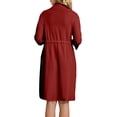 thumbnail image 4 of Iaqnaocc Post Surgery Mastectomy Robes for Women Hospital Gown Post Surgery Essentials With Drain and Side Pockets Mastectomy Recovery Pajamas for Gift Vermilion M, 4 of 9