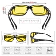 thumbnail image 3 of Gafas de conducción nocturna URUMQI con lentes amarillas polarizadas antideslumbrantes, 3 of 6