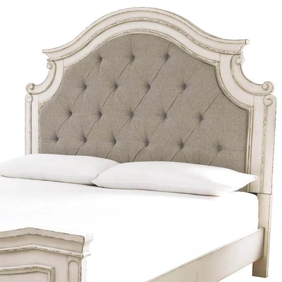 B743-57 Ashley Furniture Realyn Queen Upholstered Panel Bed
