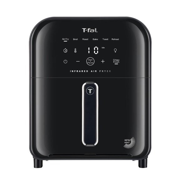 Freidora infrarroja T-fal 3 a 4 Porciones 5 L Negro EY8158U0