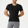 thumbnail image 5 of USNSM Compression Shirt Men Short Sleeve Cool Dry Workout Gym T-Shirt Breathable Athletic Sports Undershirts Running Tops Black L, 5 of 6