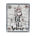 thumbnail image 5 of Let It Snow Snowman Framed Wall Hanging Sign 15x12, 5 of 5