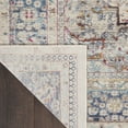 thumbnail image 5 of Nourison Vintage Kashan Medallion Vintage Indoor Rug Ivory Blue 4' x Round, 5 of 9