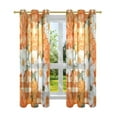 thumbnail image 7 of Yayeee Window Curtains Light Filtering 63"x42" Grommet Panel Pair Home Living Room Decor, Sunny Floral, 7 of 7