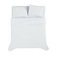 thumbnail image 5 of Truly Soft Textured Waffle Weave 100% Microfiber Polyester  3 Piece Full/Queen Comforter Set in White, All Season, Adult Size, OEKO-TEX Certified, 5 of 10