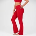 thumbnail image 2 of YITTY Active Women's UltraLuxe Kick Flare High Waist Legging, Athleisure, 4-Way-Stretch, Heated Red, XL, Regular | 32" Inseam, 2 of 7