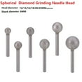 thumbnail image 5 of 6mm Shank Spherical Head Diamond Grinding Bit Round Ball Burs For Stone Drill, 5 of 5