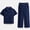 NAVY, variant on Boys Short Sleeve Point Collar Top and Pants Pajama Set, 2-Piece, Sizes XS-XXL