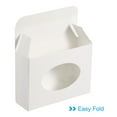 thumbnail image 4 of Uxcell 4"x3"x1" Paper Soap Box with Window Homemade Soap Boxes Oval Presents Packaging Boxes, White 30 Pack, 4 of 6