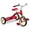 Red, variant on Radio Flyer, Classic 10 inch Tricycle, Rubber Tires and Steel Frame for Boys and Girls