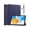 Blue, variant on Case for Teclast M40 / M40 Pro / P20S / P20HD, Tri fold Slim Lightweight Hard Shell Smart Protective Cover with Multi-Angle Stand, Universal Stylus Pen