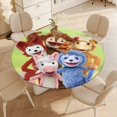 thumbnail image 4 of Slumberkins-theme Fitted Round Tablecloths Elastic Edged Table Covers Waterproof Table Cloth for Kitchen Holiday Party Tables Decor 120cm, 4 of 6