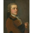 thumbnail image 2 of B.S. Henrich 12x14 Black Ornate Wood Framed Double Matted Museum Art Print Titled: Portrait of Berlin Opera Actor (1750-1770), 2 of 5