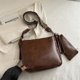 thumbnail image 4 of Bolso Bandolera para Mujer Piel Vegana Sólida Ir Compras Al, 4 of 9